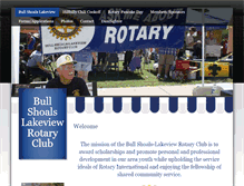 Tablet Screenshot of bullshoalslakeviewrotaryclub.org